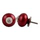 Neon Cherry Silver Fitting Ceramic Knob